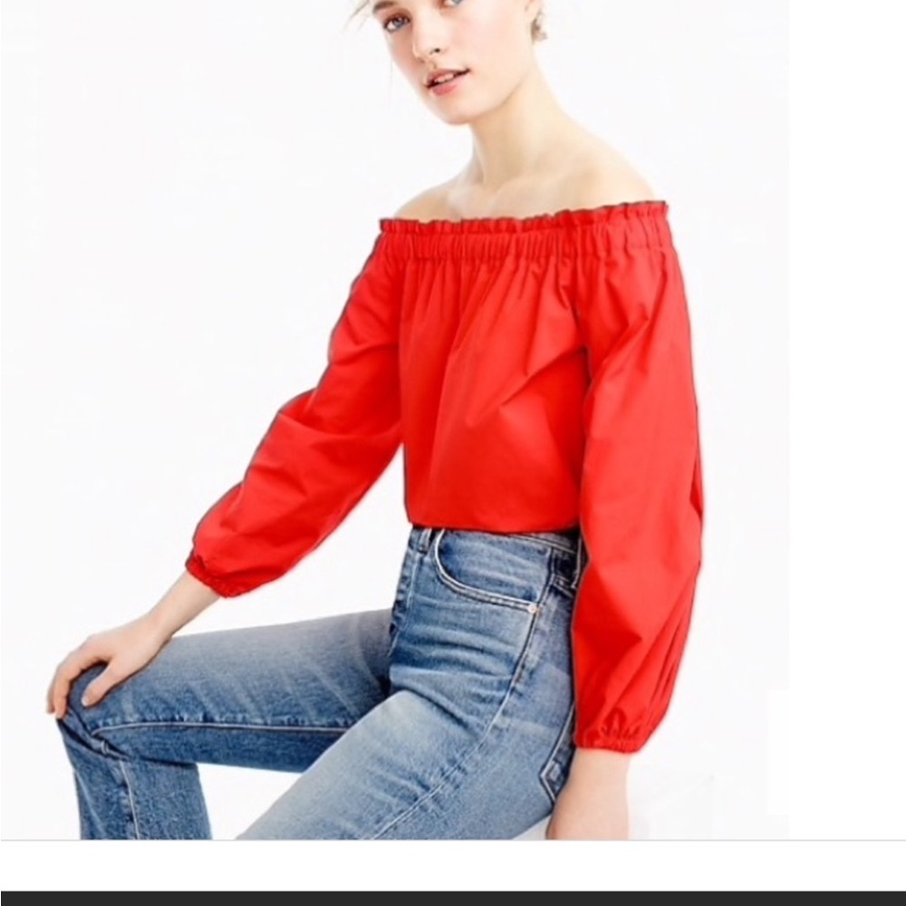 J. Crew Off-Shoulder Blouse
